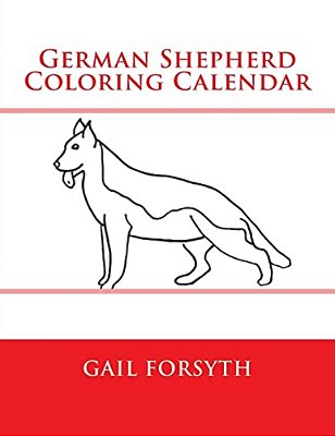 German Shepherd Coloring Calendar-..
