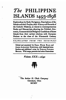 The Philippine Islands, 1493-1898-..