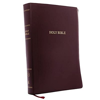 Kjv, Reference Bible, Super Giant Print, Leather-Look, Burgundy, Red Letter Edition-..