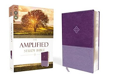 Amplified Study Bible, Imitation Leather, Purple-..