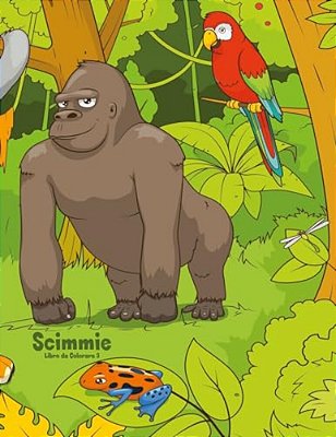 Scimmie Libro Da Colorare 3-..