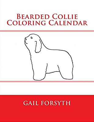 Bearded Collie Coloring Calendar-..