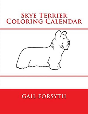 Skye Terrier Coloring Calendar-..
