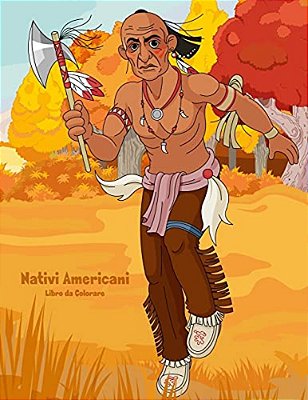 Nativi Americani Libro Da Colorare 1-..