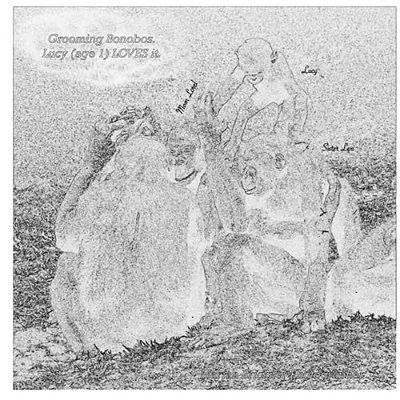 Grooming Bonobos Coloring Book: Lucy (Age 1) Loves It. -..