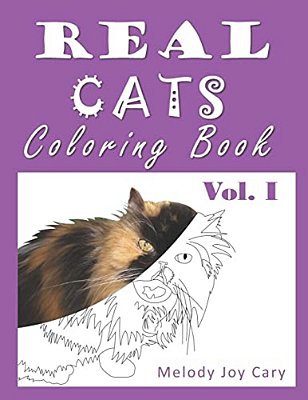 Real Cats Coloring Book: 50 Pages Of Cats To Color For Adults Or Kids-..
