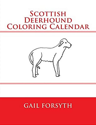 Scottish Deerhound Coloring Calendar-..