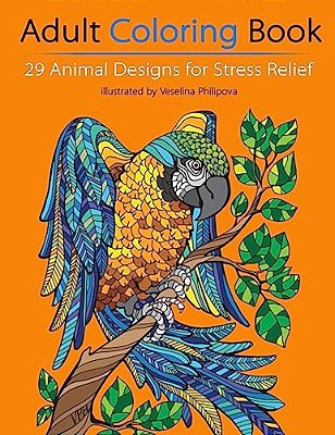 Adult Coloring Book: 29 Animal Designs For Stress Relief-..