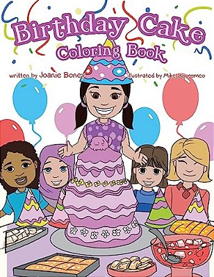 Birthday Cake Coloring Book-..