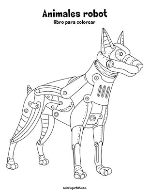 Animales Robot Libro Para Colorear 1-..