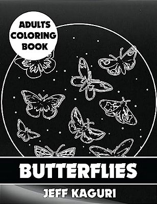 Adults Coloring Book: Butterflies-..