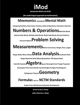Imod: Immersion Math Oral Drills-..