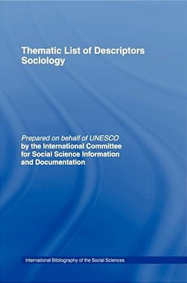 Thematic List Of Descriptors - Sociology-..