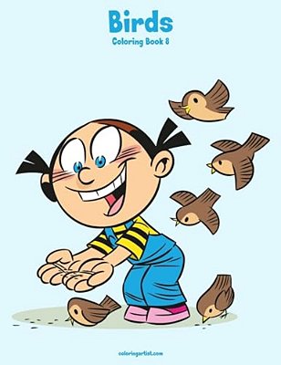 Birds Coloring Book 8-..