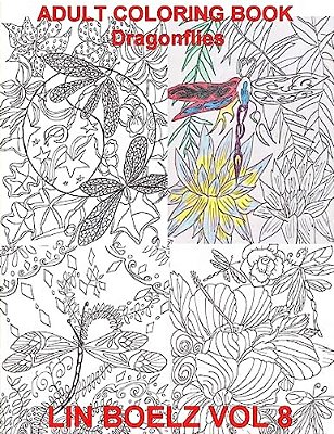 Adult Coloring Book Dragonflies-..