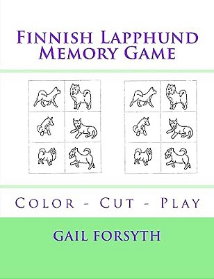 Finnish Lapphund Memory Game: Color - Cut - Play-..