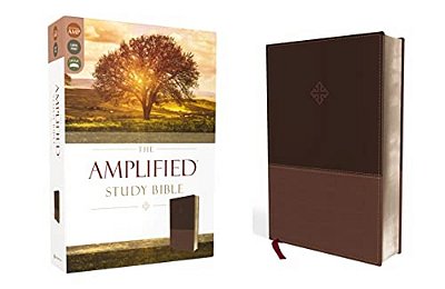 Amplified Study Bible, Imitation Leather, Brown-..