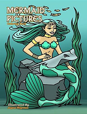 Mermaid Pictures: Coloring Book-..