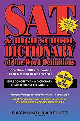 Sat & High School Dictionary Of One-Word Definitions-..