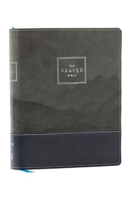 The Prayer Bible: Pray God's Word Cover To Cover (Niv, Black/Gray Leathersoft, Red Letter, Comfort Print)-..