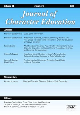 Journal Of Character Education Vol 11 Issue 1-..