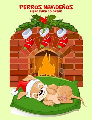 Perros Navideños Libro Para Colorear 1-..