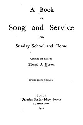 A Book Of Song And Service For Sunday School And Home-..