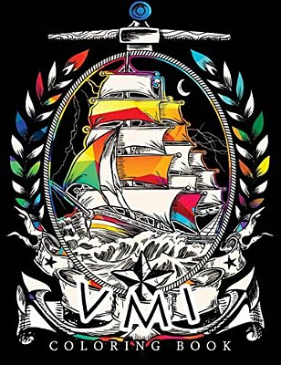 Vmi Coloing Book: Stress Relief Adult Coloring Books-..