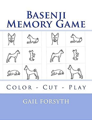 Basenji Memory Game: Color - Cut - Play-..