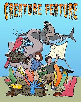 Creature Feature Coloring Book-..