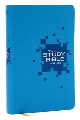 Nkjv Study Bible For Kids, Blue Leathersoft: The Premier Study Bible For Kids-..