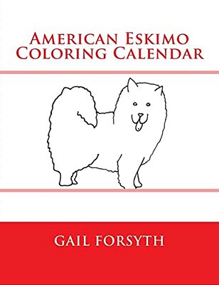 American Eskimo Coloring Calendar-..