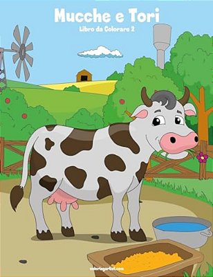 Mucche E Tori Libro Da Colorare 2-..