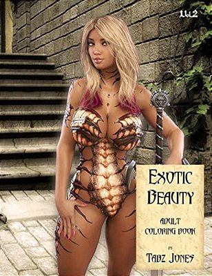 Exotic Beauty Adult Coloring Book-..