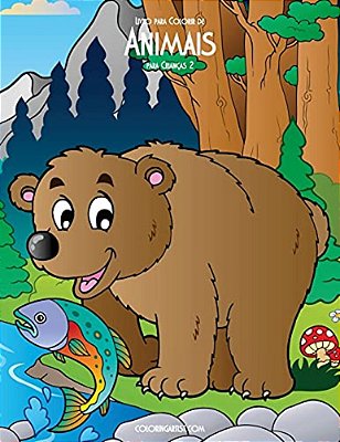 Livro Para Colorir De Animais Para Crianças 2-..