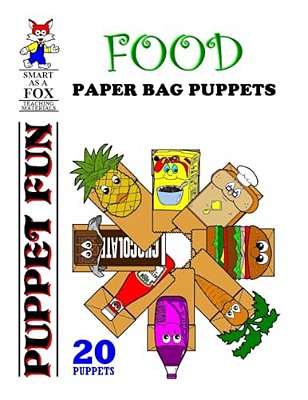 Food Paper Bag Puppets-..