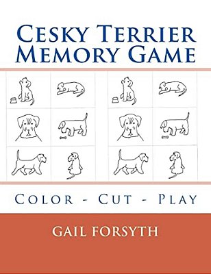 Cesky Terrier Memory Game: Color - Cut - Play-..