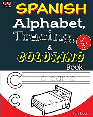 Spanish Alphabet, Tracing And Coloring Book-..