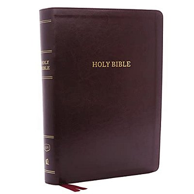 Kjv, Deluxe Reference Bible, Super Giant Print, Imitation Leather, Burgundy, Indexed, Red Letter Edition-..