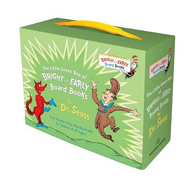 Little Green Boxed Set Of Bright And Early Board Books: Fox In Socks; Mr. Brown Can Moo! Can You?; There's A Wocket In My Pocket!; Dr. Seuss's Abc-..