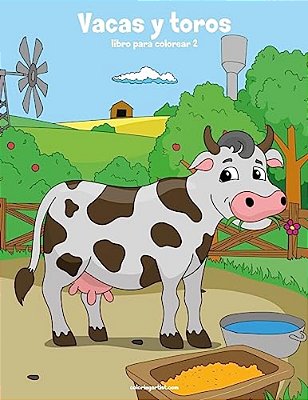 Vacas Y Toros Libro Para Colorear 2-..