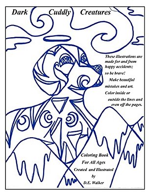 Dark Cuddly Creatures: Coloring Book-..