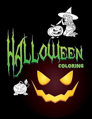 Halloween Coloring: Halloween Coloring For Girls, Kids-..