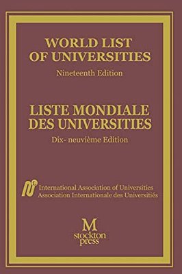 World List Of Universities/Liste Mondiale Des Universites-..