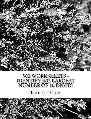 500 Worksheets - Identifying Largest Number Of 10 Digits: Math Practice Workbook-..