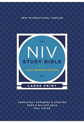 Niv Study Bible, Fully Revised Edition, Large Print, Hardcover, Red Letter, Comfort Print-..