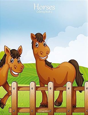 Horses Coloring Book 3-..