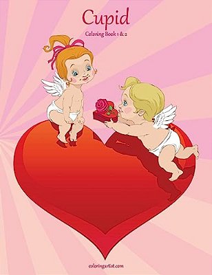 Cupid Coloring Book 1 & 2-..