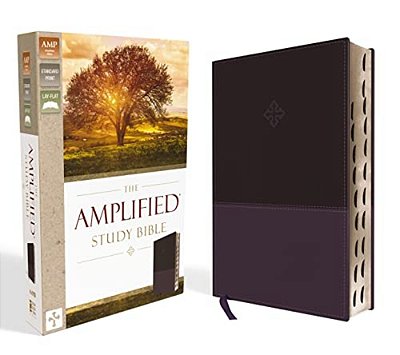 Amplified Study Bible, Imitation Leather, Purple, Indexed-..