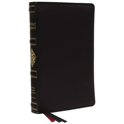 Kjv, Personal Size Reference Bible, Sovereign Collection, Black Premium Goatskin Leather, Premier Collection, Comfort Print-..